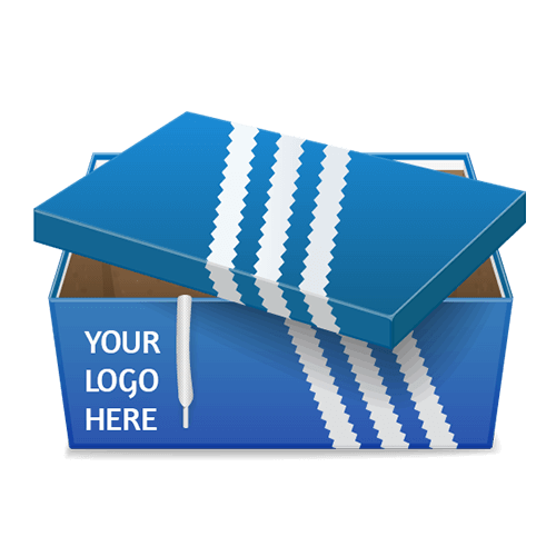 Custom shoe boxes in cardboard and in corrugation, both are available at Alibaba packaging boxes. You can get them customized.